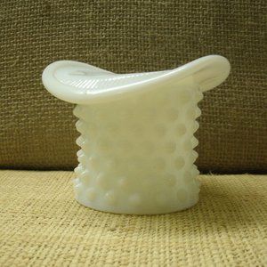 Vintage Fenton Hobnail Milk Glass Top Hat